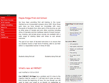 Tablet Screenshot of firstaidschool.ca